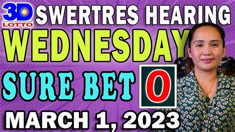 SWERTRES 3D HEARING Today March 22, 2023 .